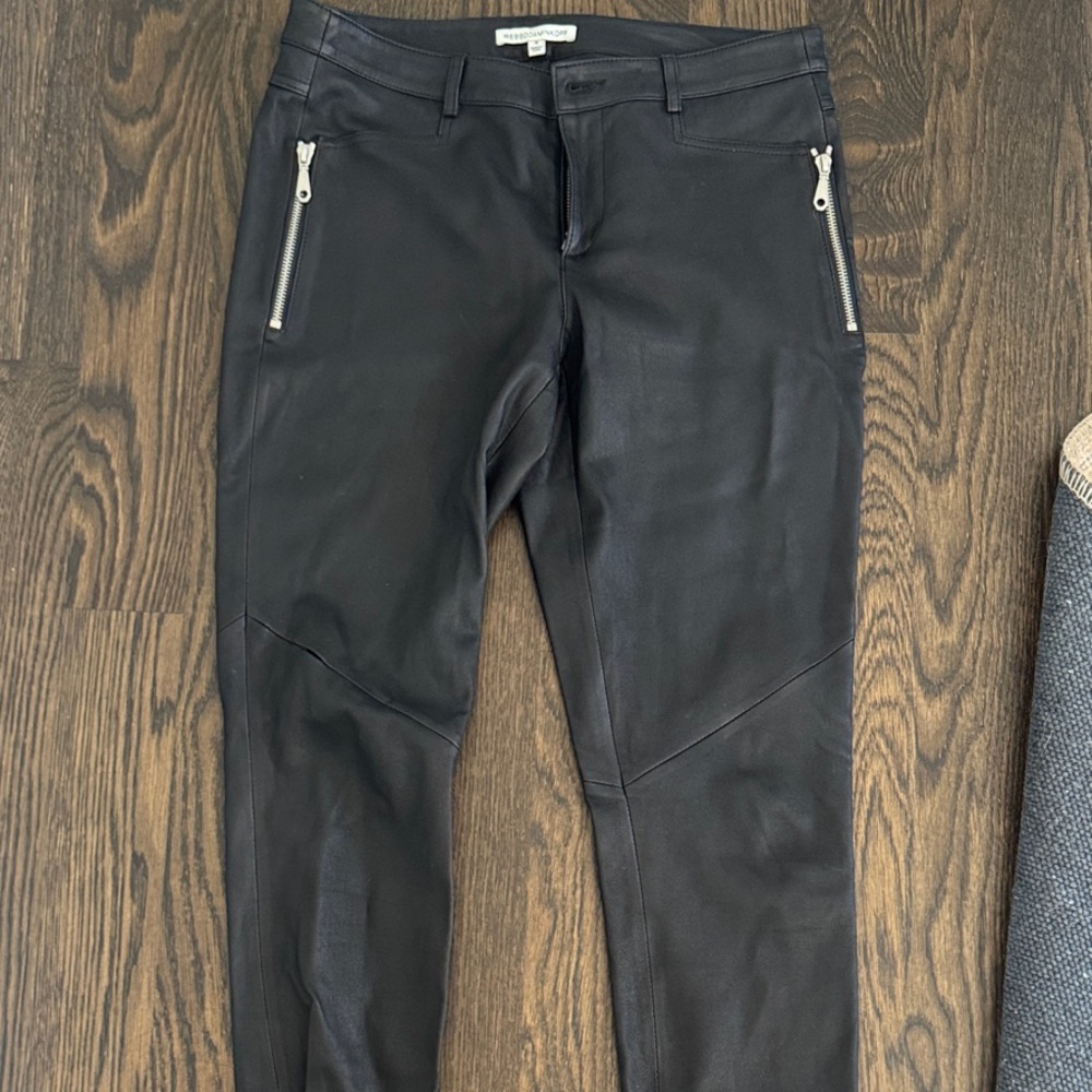 Rebecca Minkoff 100% leather pants 4